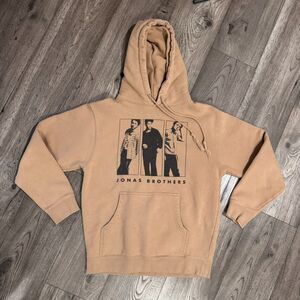 The Jonas Brothers The Tour 2023 Tan Concert Hoodie Size Small Jo Bros